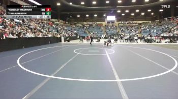 120 lbs 1st Place Match - Taylie Heston, Topeka-Seaman Hs vs Kensley Medrano, Emporia Hs