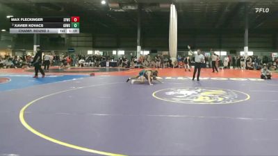126 lbs Champ. Round 3 - Max Fleckinger, Sly Fox Wrestling Club vs Xavier Kovacs, Great Bridge Wrestling Club