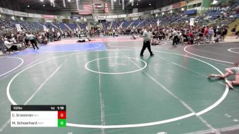 102 lbs Round Of 32 - Christopher Grossman, Billings WC vs Max Schoenhard, Rapid City Westside