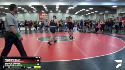 250 lbs Cons. Round 3 - Aiden Dunseath, Front Royal Wrestling Club vs Trevor Dupree, Richlands Wrestling Club