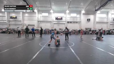 84 lbs Round 6 (8 Team) - Blake Kapitan, Contenders WA Blue vs Silas Bennett, Ohio Gold
