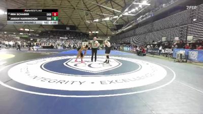 Girls 3A 235 lbs Champ. Round 2 - Janiah Harrington, Timberline (Girls) vs Ren Schaber, Cheney (Girls)