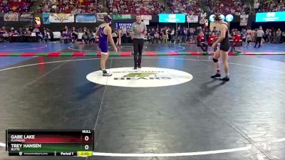 AA - 160 lbs Quarterfinal - Gabe Lake, Flathead vs Trey Hansen, Butte