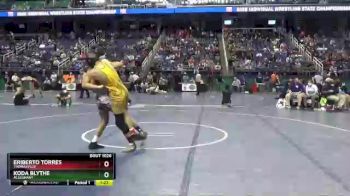 1 lbs Quarterfinal - Eriberto Torres, Thomasville vs Koda Blythe, Alleghany