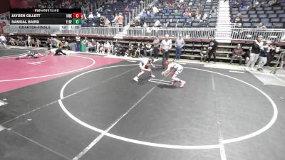 74 lbs Quarterfinal - Jayden Gillett, Independent vs Samual Baird, Elbert County Wranglers