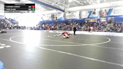 120 lbs Cons. Round 1 - Jade Plank, Wichita-West Hs vs Carizma Ramos, Manhattan