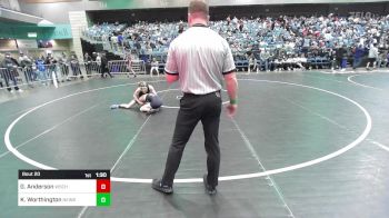 106 lbs Round Of 64 - Gage Anderson, Wasatch vs Kiah Worthington, Newberg