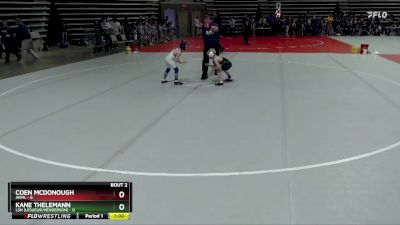 50 lbs Semis (4 Team) - Kane Thelemann, LSH (LeSueur/Henderson) vs Coen McDonough, ANML