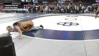 106 lbs Quarters - Cameron Bartlow, California vs Asher Procunier, Michigan