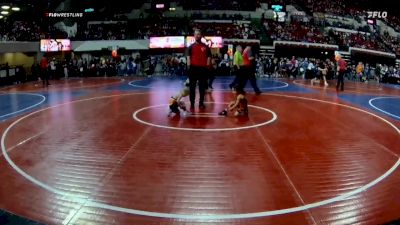 40 lbs Cons. Semi - Adalynn McGreevey, Ronan Wrestling vs Renley Mckinley, Darkhorse Wrestling Club