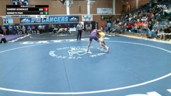 150 lbs Champ. Round 1 - Kenneth Fink, Lehi vs Zander Gonzalez, Bonneville