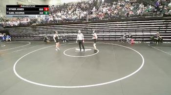 3A 157 lbs Quarterfinal - Ryker Jones, Grantsville vs Cael Hoopes, Juab