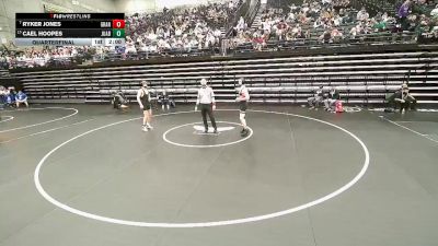 3A 157 lbs Quarterfinal - Ryker Jones, Grantsville vs Cael Hoopes, Juab