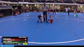 45 lbs Champ. Round 1 - Tate Bailey, Moen Wrestling Academy vs Cole Joecks, NRHEG Panther Youth Wrestling