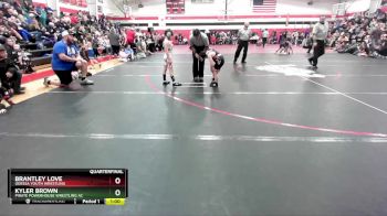 65-70 lbs Quarterfinal - Kyler Brown, Pirate Powerhouse Wrestling Ac vs Brantley Love, Odessa Youth Wrestling