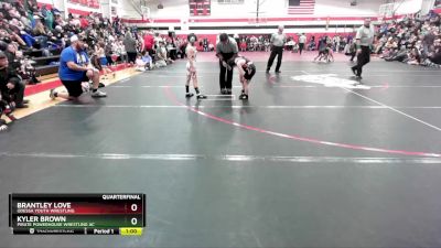 65-70 lbs Quarterfinal - Kyler Brown, Pirate Powerhouse Wrestling Ac vs Brantley Love, Odessa Youth Wrestling