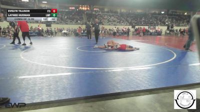 110 lbs Consi Of 16 #2 - Evelyn Tillison, Fort Gibson vs Laynee Hudman, Lawton IKE