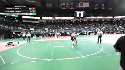 132 lbs Cons. Semi - Zachary Zimmer, TEV1 vs Nickolas Hinkle, FSWA