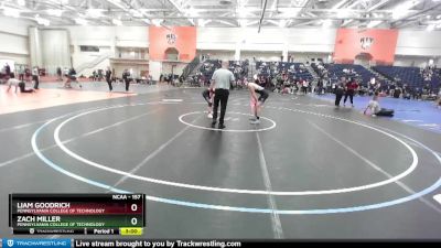 157 lbs Cons. Round 2 - Liam Goodrich, Pennsylvania College Of Technology vs Zach Miller, Pennsylvania College Of Technology