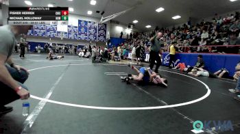 58-61 lbs Rr Rnd 6 - Fisher Herren, Chickasha Youth Wrestling vs Michael Holloway, Team Nomad