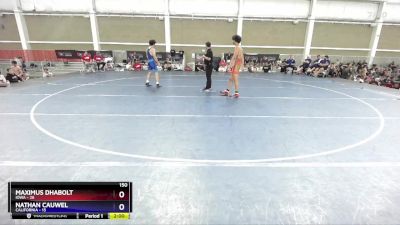 150 lbs Placement Matches (8 Team) - Maximus Dhabolt, Iowa vs Nathan Cauwel, California