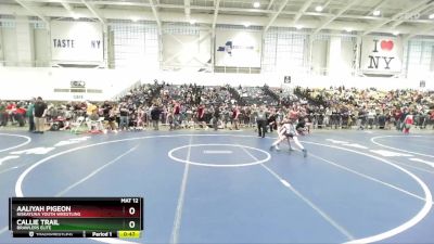 86-86 lbs Round 2 - Callie Trail, Brawlers Elite vs Aaliyah Pigeon, Niskayuna Youth Wrestling