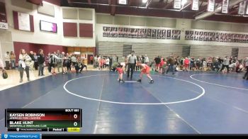 102 lbs Semifinal - Kaysen Robinson, American Fork Cavemen vs Blake Hunt, Grantsville Wrestling Club