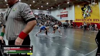 150 lbs Champ. Round 1 - Boston Burkhardt, Marysville vs Mario Brienza, Revere