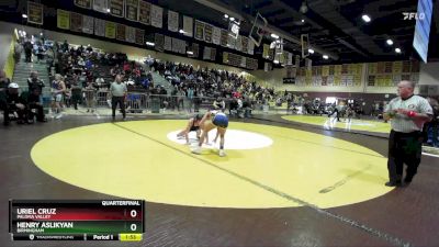 106 lbs Quarterfinal - Henry ASLIKYAN, Birmingham vs Uriel Cruz, Paloma Valley