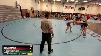 132 lbs Round 2 (10 Team) - Andrew Schrader, Douglas vs Skylen Teague, Torrington