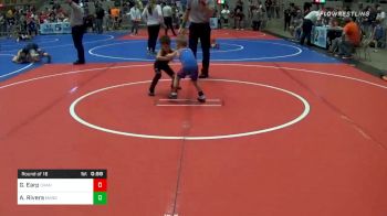 43 lbs Prelims - Gatlin Earp, Chandler Takedown Club vs Angelo Rivera, Mangum Tigers