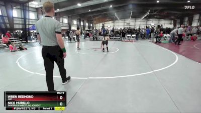 125 lbs Semifinal - Nico Murillo, Sanderson Wrestling Academy vs Wren Redmond, JWC