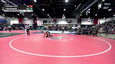 157 lbs Champ. Round 2 - Zachary Ortiz, Rancho Verde vs Luke Kessler, San Clemente