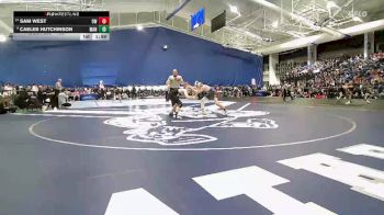 132 lbs Semifinal - Caeleb Hutchinson, Manhattan vs Sam West, Olathe West