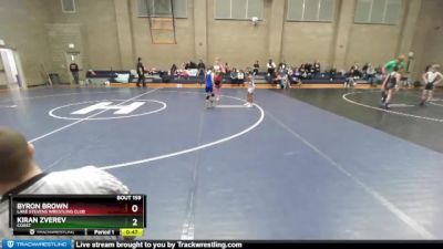 56 lbs Round 2 - Byron Brown, Lake Stevens Wrestling Club vs Kiran Zverev, Coast