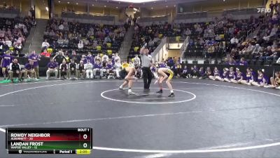 120 lbs Quarterfinal - Rowdy Neighbor, Alburnett vs Landan Frost, Wapsie Valley