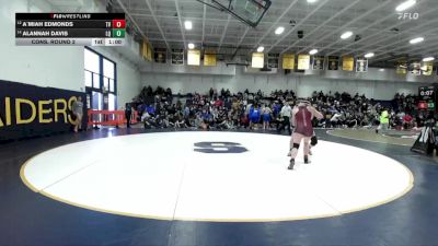 155 lbs Cons. Round 3 - Lindsey Smith, Torrance vs Aurora Oswald, Colony