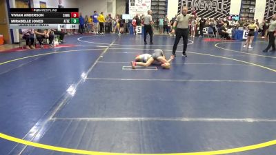84-92 lbs Quarterfinal - Vivian Anderson, SHWA vs Mirabelle Jones, Athena W.C.