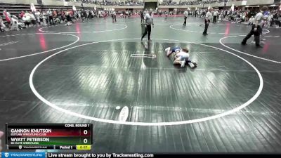 65 lbs Cons. Round 1 - Gannon Knutson, Outlaw Wrestling Club vs Wyatt Peterson, DC Elite Wrestling