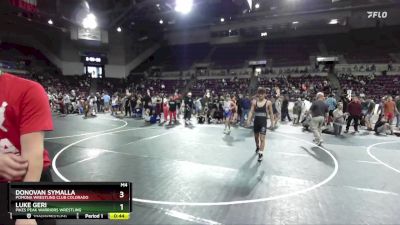 155 lbs Quarterfinal - Donovan Symalla, Pomona Wrestling Club Colorado vs Luke Geri, Pikes Peak Warriors Wrestling