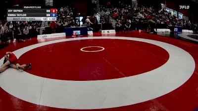 43kg 3rd Place Match - Joy Sepieh, Riverdale WC vs Emma Taylor, Edmonton Wrestling Club