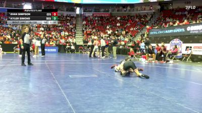 3A-126 lbs Cons. Round 4 - Kyler Simons, Dowling Catholic vs Evan Simpson, Cedar Falls