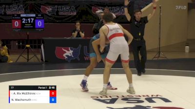 77 lbs Cons. Round 6 - Aydin Rix McElhinney, Northern Colorado Wrestling Club vs Noah Wachsmuth, New York Athletic Club