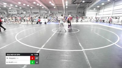 145 lbs Rr Rnd 1 - Wyatt Hoppes, The Asylum Red vs AJ Kroft, Buffalo Valley Wrestling Club White