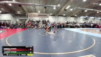 125 lbs Quarterfinal - Justina O`Cana, La Junta vs Aneesa Chavez, Fort Lupton