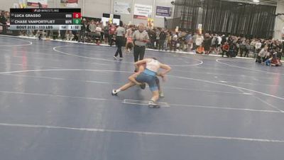 113 lbs Champ. Rd Of 16 - Luca Grasso, MWC Wrestling Academy vs Chase VanPortfliet, Michigan Premier