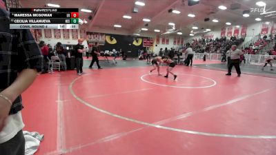 105 lbs Cons. Round 4 - Maressa McGowan, Eleanor Roosevelt vs Cecilia Villanueva, Hesperia