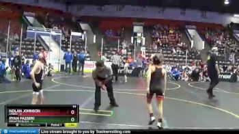 54 lbs Round 1 (4 Team) - Ryan Passeri, Brighton Black vs Nolan Johnson, Linden