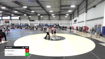 116 lbs Final - Milo Martinez, Titans Wrestling vs Jayden Preston, Live Training