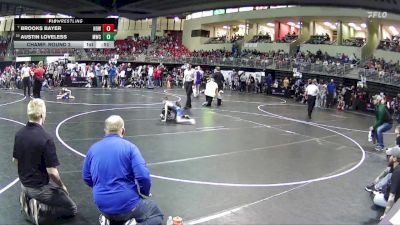 70 lbs Champ. Round 2 - Brooks Bayer, Howells-Dodge vs Austin Loveless, Mustang Wrestling Club